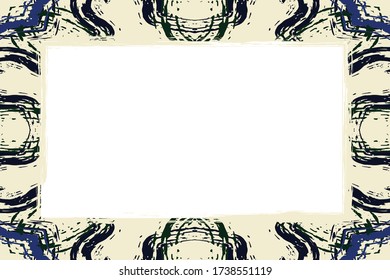 Vector de marco vintage. Belleza de fondo vacío, plantilla para foto, retrato, álbum.