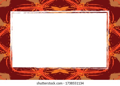 Vintage frame vector. Beauty empty background, template for photo, portrait, album.