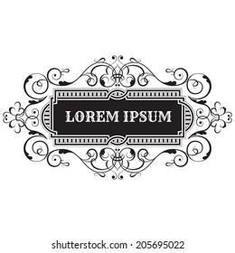 Vintage Frame Vector Design Element