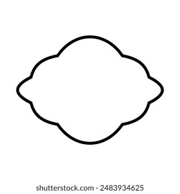 Icono de Vector de marco de Antiguas. Signo de ilustración de etiqueta. símbolo de etiqueta.