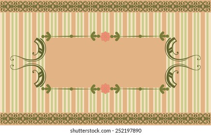 Vintage frame. Vector illustration.