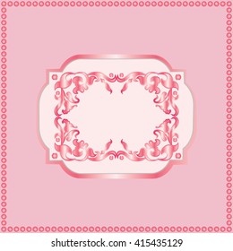 Vintage frame . Vector illustration.
