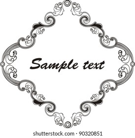 Vintage frame. Vector Illustration