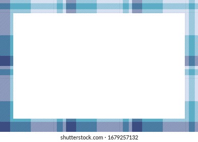 Vintage frame vector. Scottish border pattern retro style. Beauty empty background, template for photo, portrait, album. Tartan plaid ornament.