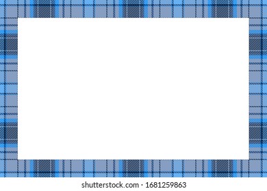 Vintage frame vector. Scottish border pattern retro style. Beauty empty background, template for photo, portrait, album. Tartan plaid ornament.