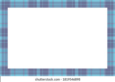 Vintage frame vector. Scottish border pattern retro style. Beauty empty background, template for photo, portrait, album. Tartan plaid ornament.