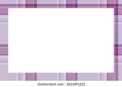 Vector de marco vintage. Estilo retro de patrón fronterizo escocés. Belleza de fondo vacío, plantilla para foto, retrato, álbum. Ornamento de seda de Tartán.