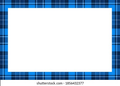 Vintage frame vector. Scottish border pattern retro style. Beauty empty background, template for photo, portrait, album. Tartan plaid ornament.