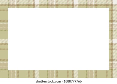 Vintage frame vector. Scottish border pattern retro style. Beauty empty background, template for photo, portrait, album. Tartan plaid ornament.