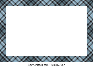 Vintage frame vector. Scottish border pattern retro style. Beauty empty background, template for photo, portrait, album. Tartan plaid ornament.