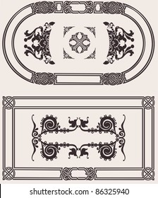 Vintage Frame Vector Set