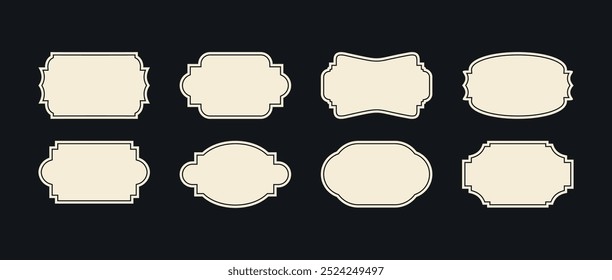 vintage frame for writing decoration