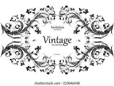 vintage frame for your design