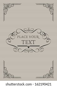 vintage frame/invitation