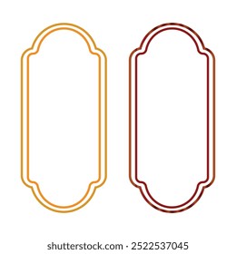 Vintage  frames boarder set isolated on white background. Decorative frame. Vector