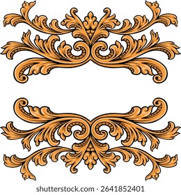  vintage frames and borders Vector design Decorative floral ornament by raden mas paijo