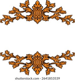  vintage frames and borders Vector design Decorative floral ornament 6 by raden mas paijo