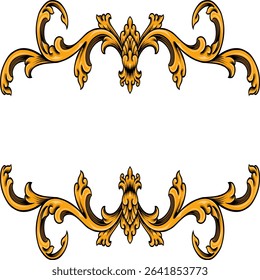  vintage frames and borders Vector design Decorative floral ornament 5 by raden mas paijo