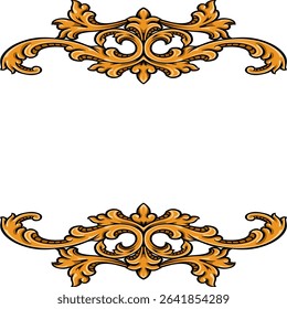  vintage frames and borders Vector design Decorative floral ornament 4 by raden mas paijo