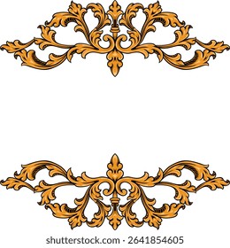  vintage frames and borders Vector design Decorative floral ornament  by raden ma paijo