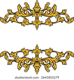  vintage frames and borders Vector design Decorative floral ornament 2 by raden mas paijo