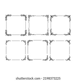 Vintage frames Decorative Ornate Elements and Badges Vector format