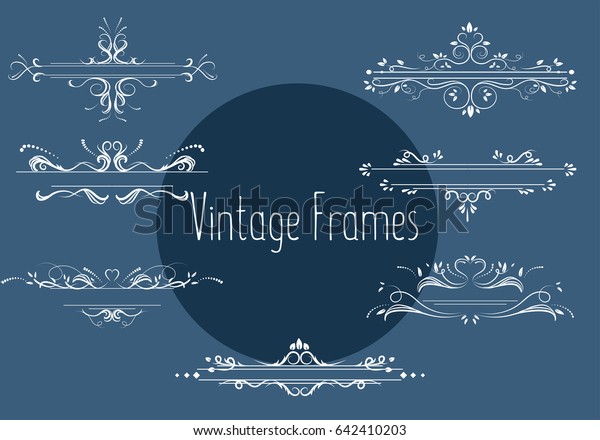 Vintage
frames and delimiters page vector
illustration