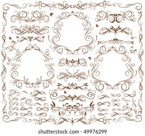 Vintage frames en ontwerpelementen
