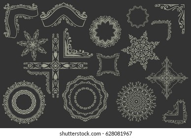 vintage frames and design elements