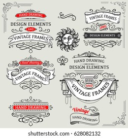 vintage frames and design elements