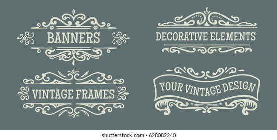 vintage frames and design elements