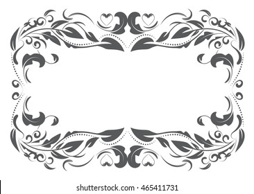 Vintage frames element for vector design.