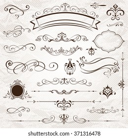 Vintage frames elements