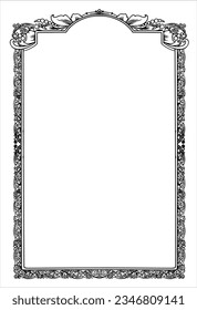 vintage frames. Floral ornament. decorative vector frames and borders