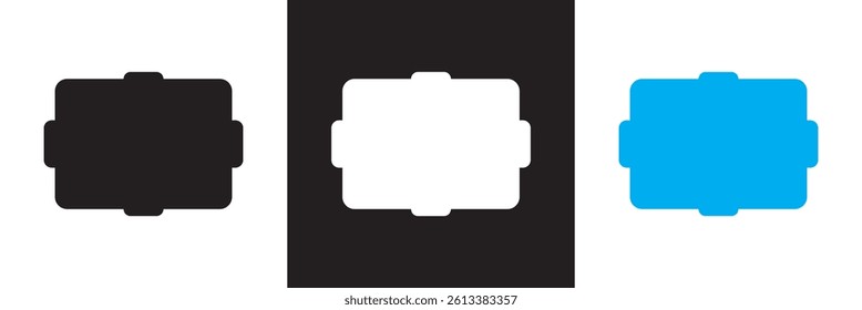 Vintage frames icon.  Vector for websites, mobile interfaces, presentations, banner, visual branding etc. Vector illustration. isolated on white and black background. EPS 10