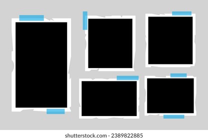 vintage frames photo empty boards for exhibition template