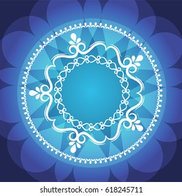 Vintage frames and scroll elements