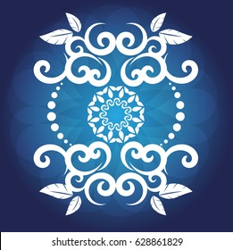 Vintage frames and scroll elements
