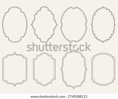 Vintage frames set clip art border illustrations
Elegant borders frame.
