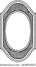 Vintage frames set isolated on white background. Decorative frame. Vector