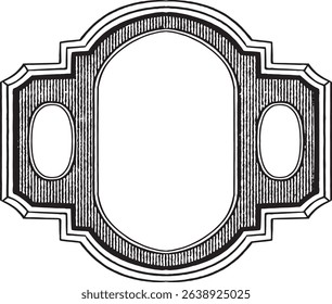 Vintage frames set isolated on white background. Decorative frame. Vector