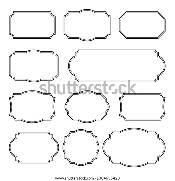 Vintage Frames Set - Vintage frames vector
clipart bundle.