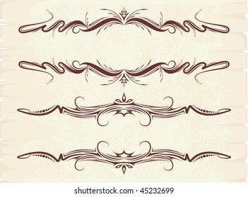 Vintage frames for text.