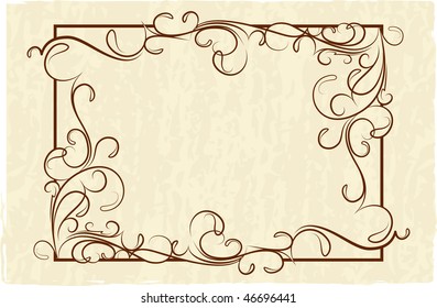 Vintage frames for text.