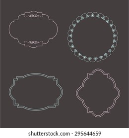 vintage frames vector