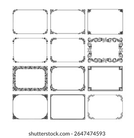vintage frames vector art ornament