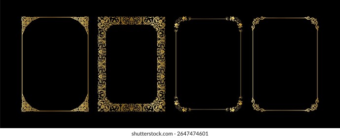vintage frames vector art ornament