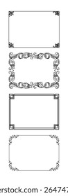 vintage frames vector art ornament