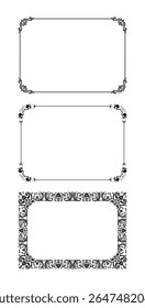 vintage frames vector art ornament