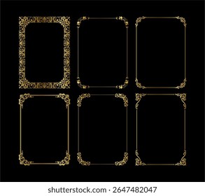 vintage frames vector art ornament